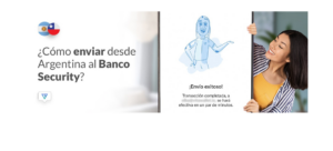 Transfiere al Banco Security de Chile estando en Argentina