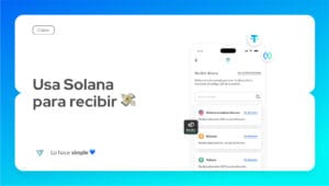 Nueva red disponible: Recibe USDT y USDC por Solana